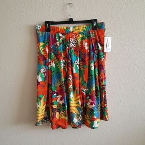 Lula Roe floral Madison skirt